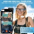 thumbnail image 2 of HBMYN Ai Smart Glasses for Men&Women – Powered,164+ Languages Translation and Photochromic Lens,Meeting Assistant,Glasses W/ Music&Hands-Free Calling,Uv&Blue Light Protection, 2 of 7