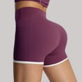 thumbnail image 3 of Yoga Workout Gym Bike Shorts High Waist Biker Shorts for Women No Front Seam Soft Hidden Butt Scrunch Shorts, 3 of 6