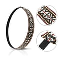 thumbnail image 3 of ZHAOCHENG Conjunto de 4 accesorios de los años 70 para mujer, disfraz de hippie, gafas de sol hippies, collar con símbolo de la paz, pendientes, diadema bohemia, trajes de los años 70 para carnaval, H, 3 of 5