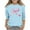 Light Blue, variant on Girls' Bow Print Valentine's Day T-shirt 3/4 Sleeve Crew Neck Shirt Casual Loose Graphic Tee (3-14 Years)