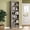 Gray, variant on FANRAL 75" Tall Bookshelf with 6 Tier,2 Adjustable Shelving, Vertical Narrow Storage Organizer, Freestanding Display Shelf for Home Living Room Bedroom Office,White Bookcase