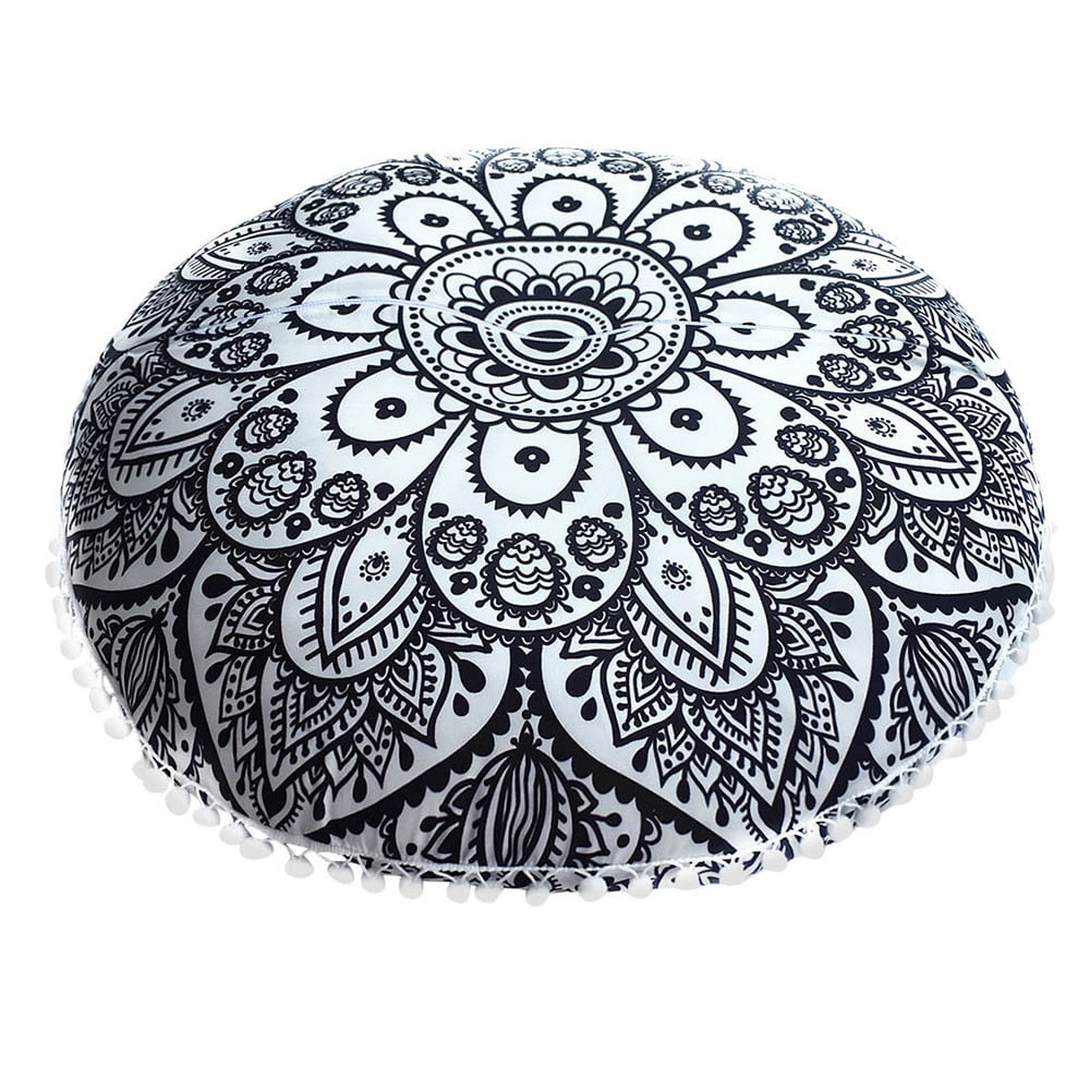 Mandala Floor Pillows Round Bohemian Chair Cushions Pillows Seat