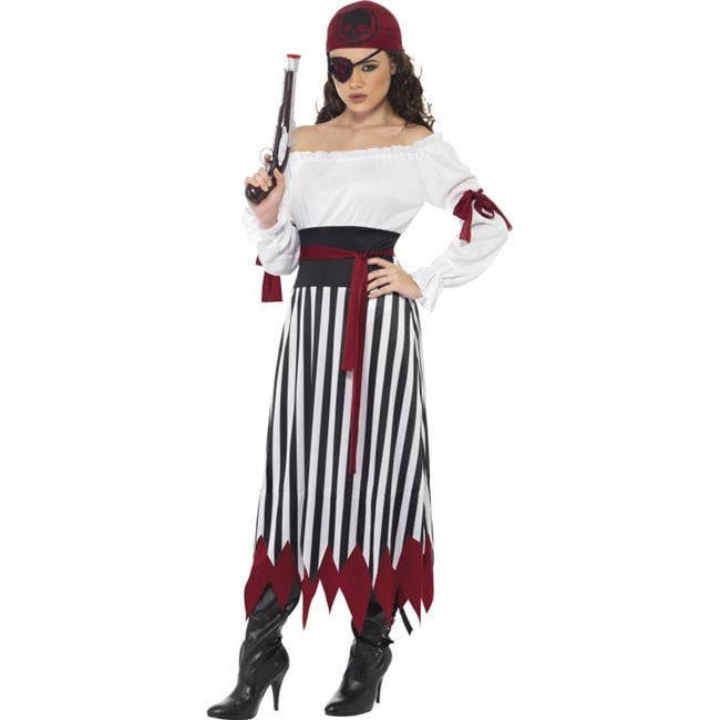 Ladies Pirate fancy dress costume dressing up outfit set Smiffy's Fever GREAT !! 