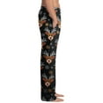 thumbnail image 3 of Fabrcox Christmas Snowman Printed Pajama Pants for Men Elastic Waist Drawstring Lounge Bottoms Straight Leg Light Weight Women Loungewear with Pockets Navy S, 3 of 4