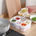 thumbnail image 3 of Refrigerator Storage Box With 6 Compartments For Onion Garlic Fresh-keeping Box, 3 of 21