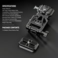 thumbnail image 2 of NEEWER Foldable V Mount Battery Plate with Arca Type Quick Release Camera Baseplate, Lightweight DSLR Camera Video Rig Compatible with SmallRig V Moun, 2 of 9