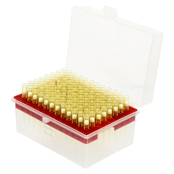 PAMINGONO Transparent Disposable Plastic Pipette Tips with Filter for Laboratory Use Lightweight Ergonomic Design 200ul
