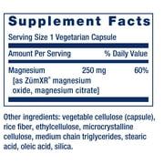 Life Extension Extend-Release Magnesium, prolonged heart & bone health support, cardiovascular & blood pressure health support, bioavailable formula, gluten-free, non-GMO, vegetarian, 60 capsules