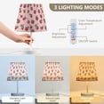 thumbnail image 3 of Yayeee Mini Table Lamp 10.8" Dimmable with Fabric Shade 3 Color Temperatures, Cherries Pattern, 3 of 7