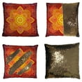 thumbnail image 1 of Funda de almohada ABPHQTO Mandala Paisley Damask Reversible Sirena 50x50 cm con lentejuelas Decoración del hogar, 1 of 2