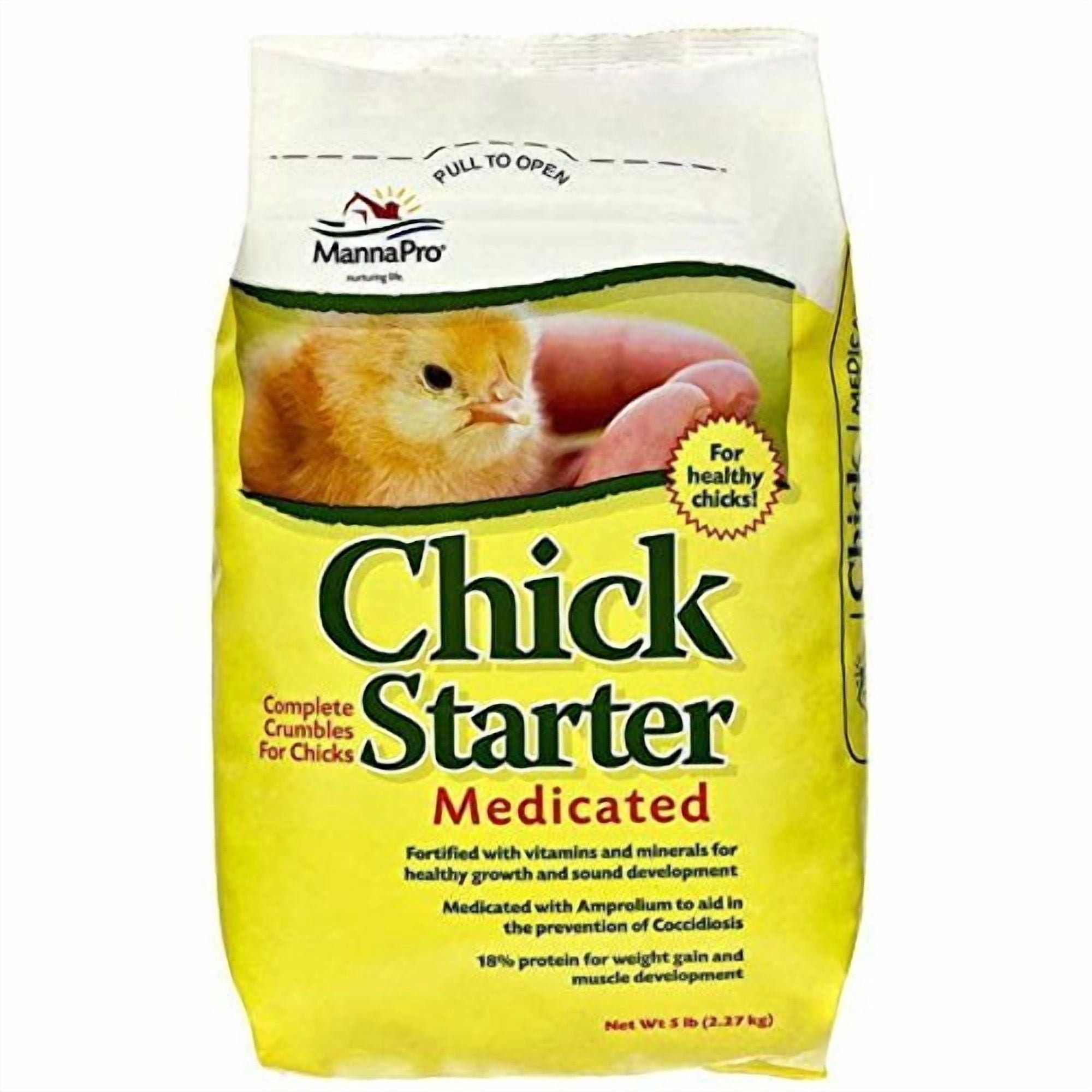 Manna Pro Chick Starter Feed - Crumble, Dry, For Chicks - 5 lbs