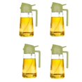 thumbnail image 1 of Dispensador de aceite para cocina, botella dispensadora de aceite y vertedor, dispensador de aceite de oliva 2 en 1, verde 4 piezas, 1 of 8
