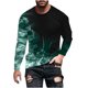 thumbnail image 2 of Amzcrzy Sudadera Para Hombre Con Estampado De Halloween, Informal, De Manga Larga Y Cuello Redondo, Verde, L, 2 of 3