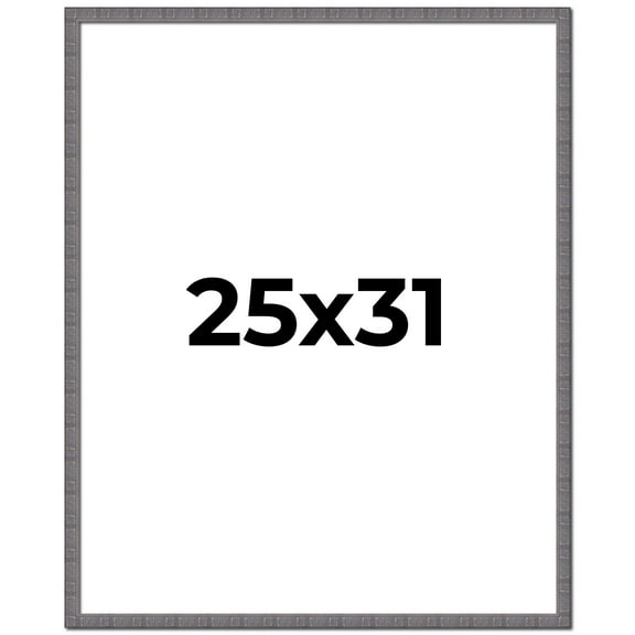 25x31 Frame Blue Kingsley Pewter Solid Wood Picture Frame Width 0.75 Inches |Interior Depth 0.5