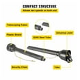 thumbnail image 6 of PTO Drive Shaft 1-3/8" 6 Spline, 51-74" Tractor PTO Shaft for Finish Mower, Rotary Cutter, Series 4, Round Implement End, 6 of 7