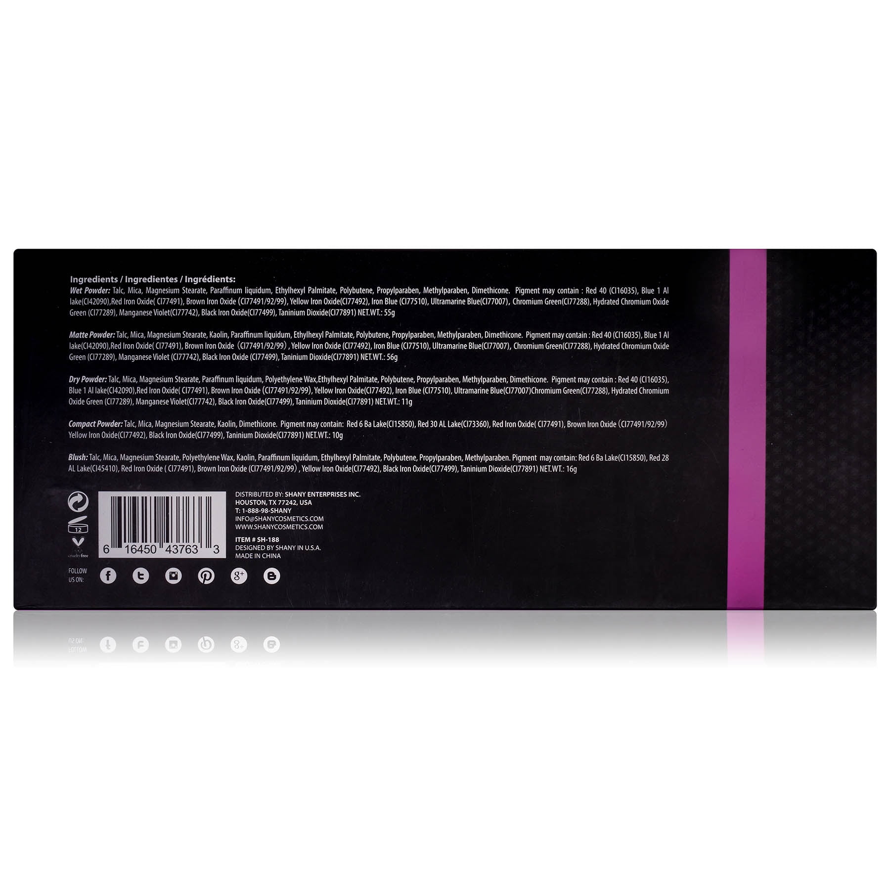The SHANY Beauty Cliche Makeup Set - All-in-One Makeup Palette with Eyeshadows, Face Powders, and Blushes