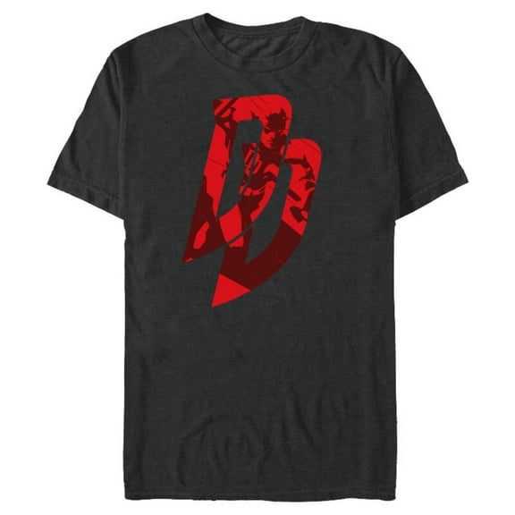 Marvel Daredevil Logo - Short Sleeve Blended T-Shirt for Adults - Customized-Dark Heather
