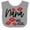 Heather and White, variant on Inktastic Nana Was Here Red Kisses Boys or Girls Baby Bib