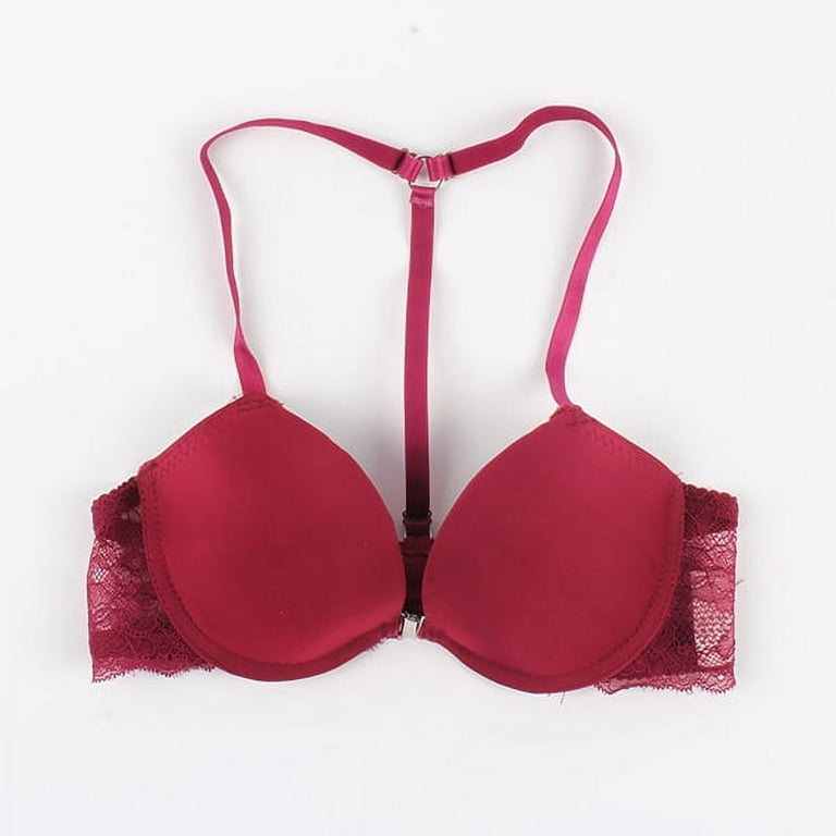 Rhinestone Seamless Push Up Bra Set Back For Women VS Brand Design, Plus  Size Red/Pink Lingerie Y0911195n From Zazvf, $34.47