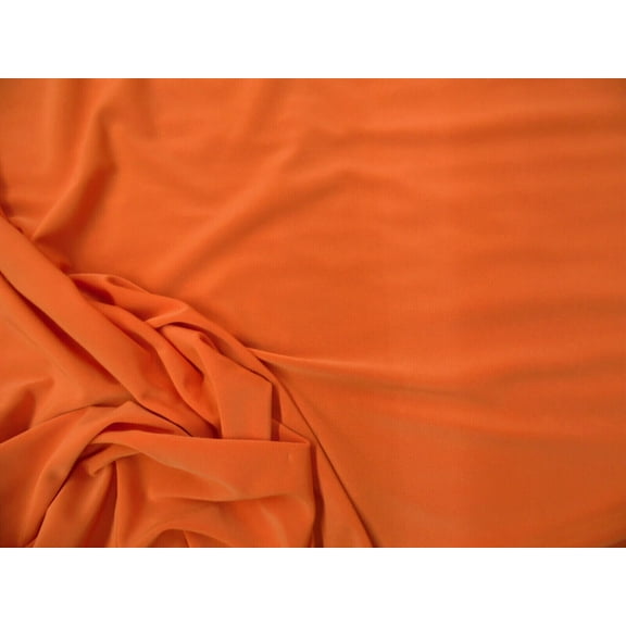 Fabric Light Weight Polyester Spandex 4 way Stretch Orange C404