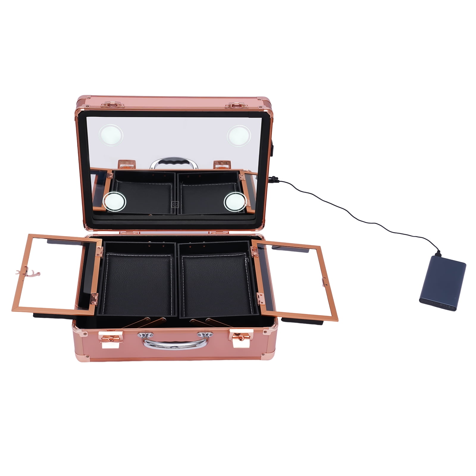 Walmart Cosmetic Train Case Cosmetics Organizer with 4 Trays for