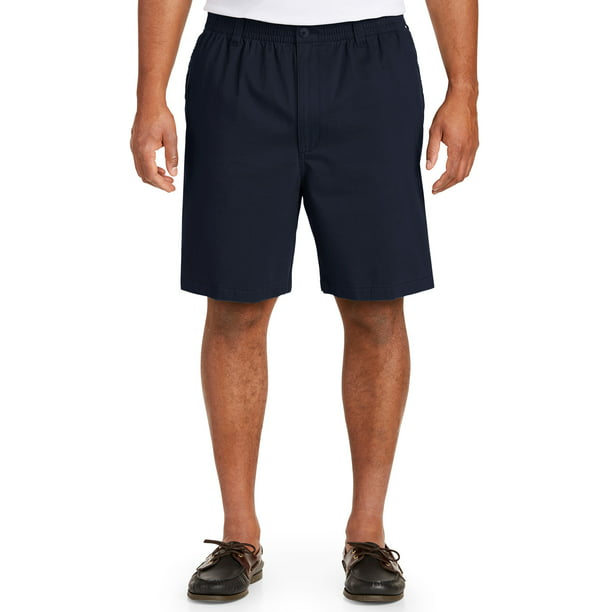 Harbor Bay by DXL Big and Tall Men's Elastic-Waist Shorts, Navy, 2X ...