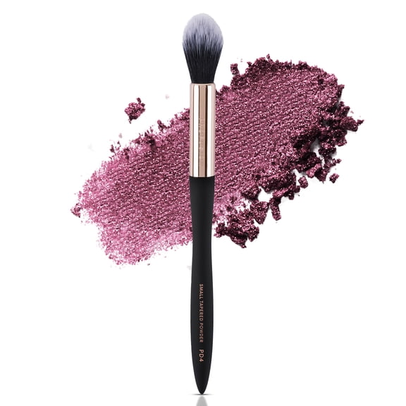 Profusion Cosmetics Artistry Series Small Tapered Powder Brush, Mini Powder Makeup Brush for Contouring, Buffing, Sculpting, Vegan & Cruelty-Free, Black