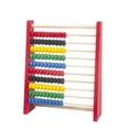 thumbnail image 1 of Montessori Teaching Aids Abacus Rack Children's Early Education Colorful Calculation Rack Ten Wooden Toys Back To School Gift Red, 1 of 6