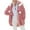 Pink, variant on Cozy Reversible Jacket With Zipper Hood Cute Solid Color Women's Outerwear Korean Style Warm Fashion winter coats for women