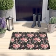 thumbnail image 2 of Pioneer Flower Floral Print Flannel Non Slip Door Rugs,Washable Door Mats Indoor,Decorative Door Mats,Dirt-Resistant and Absorbent Doormat for Entrance,Bedroom,Kitchen,Bathroom,23.5"x16", 2 of 5