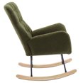 thumbnail image 6 of Historyli Go5H Glider Rocking Chair, Rocking Chair With Armrests, Thick Cushion, 24" H Backrest, Comfy Accent Armchair For Nursery, Bedroom, Living Room (Dark Green), 6 of 9