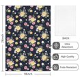 thumbnail image 2 of 2 Pcs Pioneer Flower Floral Print Pattern Kitchen Towels, Funny Microfiber Dish Towel Set, 18" X 26" Tea Towels, 2 of 6
