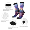 thumbnail image 3 of KLL Taxi Colorful Town Print Cool Socks Men's Women's Crew Socks Funny Crazy Novelty Stockings, 3 of 6
