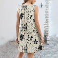 thumbnail image 4 of Ovzne Robes Grande Taille pour Femmes Rondes Robe pour Femme Robe de Vacances Printemps et Été à Boutons Col en V avec Bretelles Robe de Vacances Imprimée en Liquidation, 4 of 6