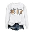thumbnail image 4 of Tanghaowl Women Sweatshirt Zip Up Sweatshirt Casual Long Sleeve Pullover Tops Stand Collar Loose Fit Basic Solid Color White M, 4 of 4