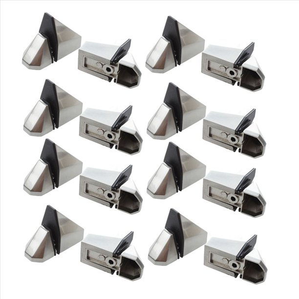 16 Piezas Soporte de Vidrio Ajustable de 3 Mm-16 mm Soporte de Abrazadera de Vidrio