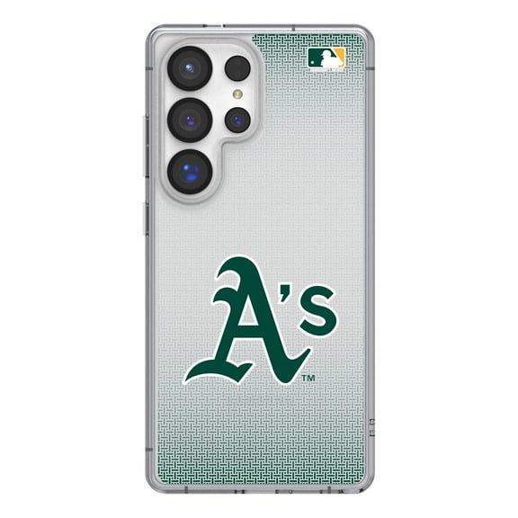 Athletics Linen Logo Galaxy Clear Case