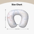thumbnail image 5 of Travel Pillow Memory Foam, Head Neck Support Airplane Pillow For Traveling, Car, Home, Travel Neck Flight Pillow 12 Inches Romantic Thin Vintage Lace Ribbon Bow Pattern, 5 of 8
