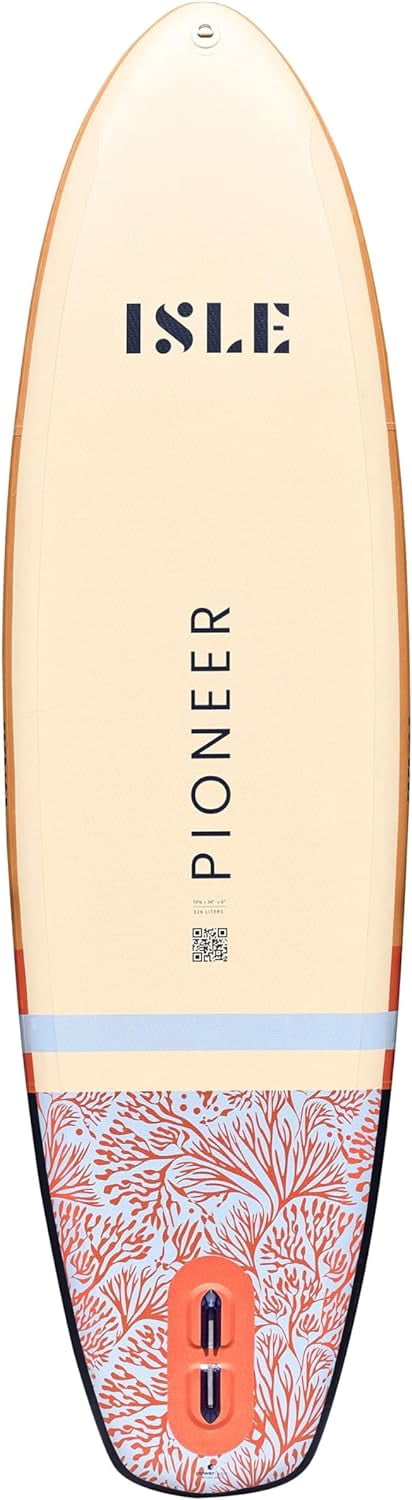 Pioneer Inflatable Stand Up Paddle Board, Touring Center Fin, Backpack, Hand Pum
