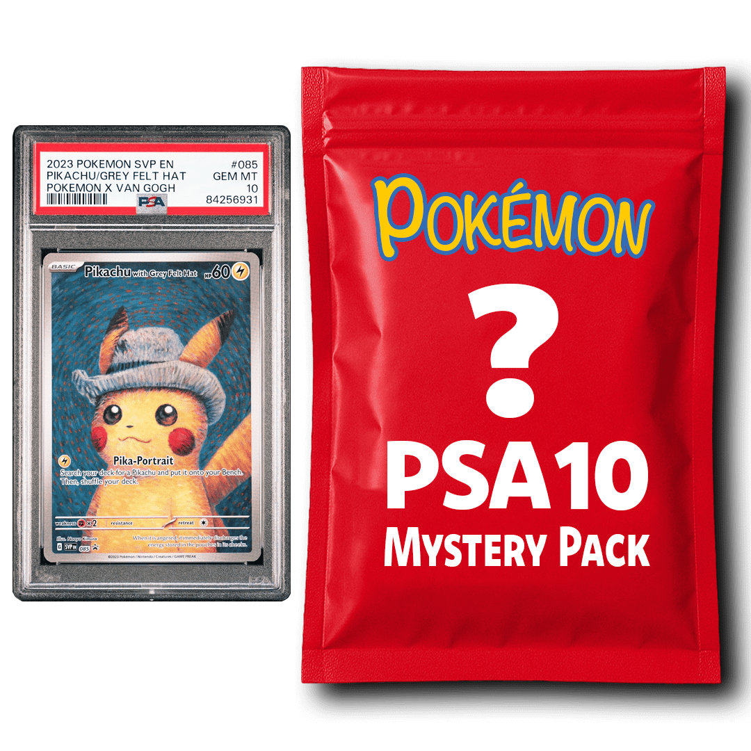 Pikachu PSA 10 Graded PKM Card Mystery Pack Trading Card Game