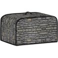 thumbnail image 2 of Slow Cooker Dust Cover Small Appliance Covers Kitchen Appliances Cover Oval Kitchen Appliance Cover with Mesh Pocket and Handy Handle Keep Your Kitchen Appliances Clean, Brick Wall, CZA64, 2 of 8
