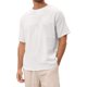 thumbnail image 1 of Camisa de manga corta de lino de color liso para hombre: camiseta vintage de cuello redondo para la playa, 1 of 7