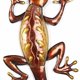 thumbnail image 2 of Gecko Colgante de pared Animal Arte de la pared Decoración interior al aire libre Dormitor Abanopi escultura de hierro, 2 of 6