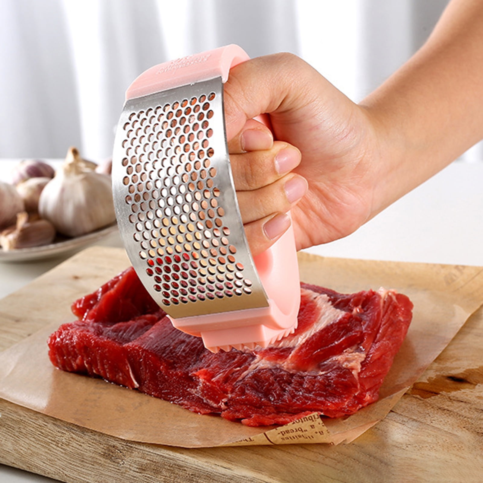 Garlic Press Rocker Stainless Steel Kitchen Garlic Crusher Mincer