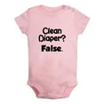 thumbnail image 2 of iDzn Clean Diaper False Funny Rompers For Babies, Newborn Baby Unisex Bodysuits, Infant Jumpsuits, Toddler 0-24 Months Kids One-Piece Oufits, 2 of 5