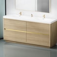 thumbnail image 4 of 72 - Inch Double Sink Bathroom Vanity with Pre - Assembled Base and Ample Storage for Organized Bathroom, 4 of 6
