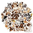 thumbnail image 6 of 35pcs Playful Puppy Stickers Animal Cartoon Pack for Luggage Suitcase Notebook, 6 of 9