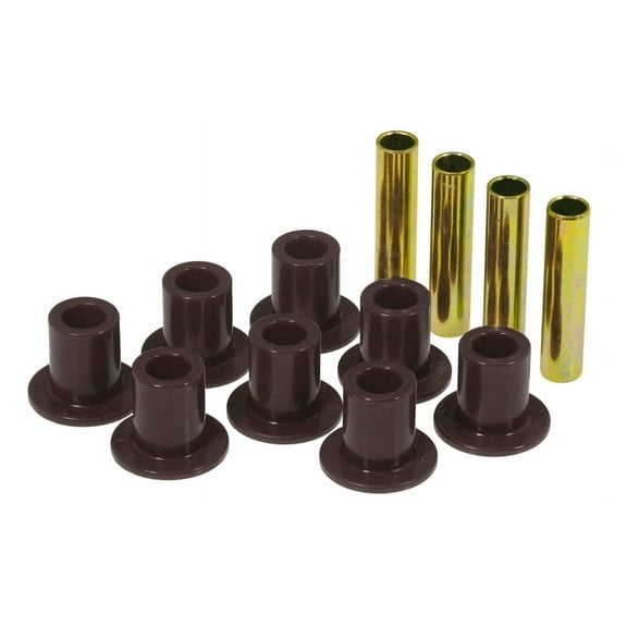 Prothane 87-96 Jeep Front Spring & Shackle Bushings - Black Fits select: 1989-1995 JEEP WRANGLER / YJ, 1987-1988 JEEP WRANGLER
