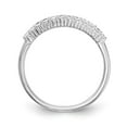 thumbnail image 2 of 14K White Gold Ring Band Wedding Diamond Round , Size 9, 2 of 7