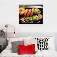 thumbnail image 4 of GOSMITH  Canvas Prints Wall Art Assorted Japanese Sushi on a Black Plate Modern Wall Decor Home Decoration Stretched Gallery Canvas Wrap Giclee Print Ready to Hang, 4 of 4